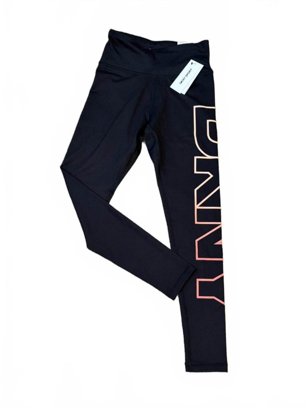 DKNY Sport Women's Exploded-Logo Stretch 7/8 Leggings - Black, XS